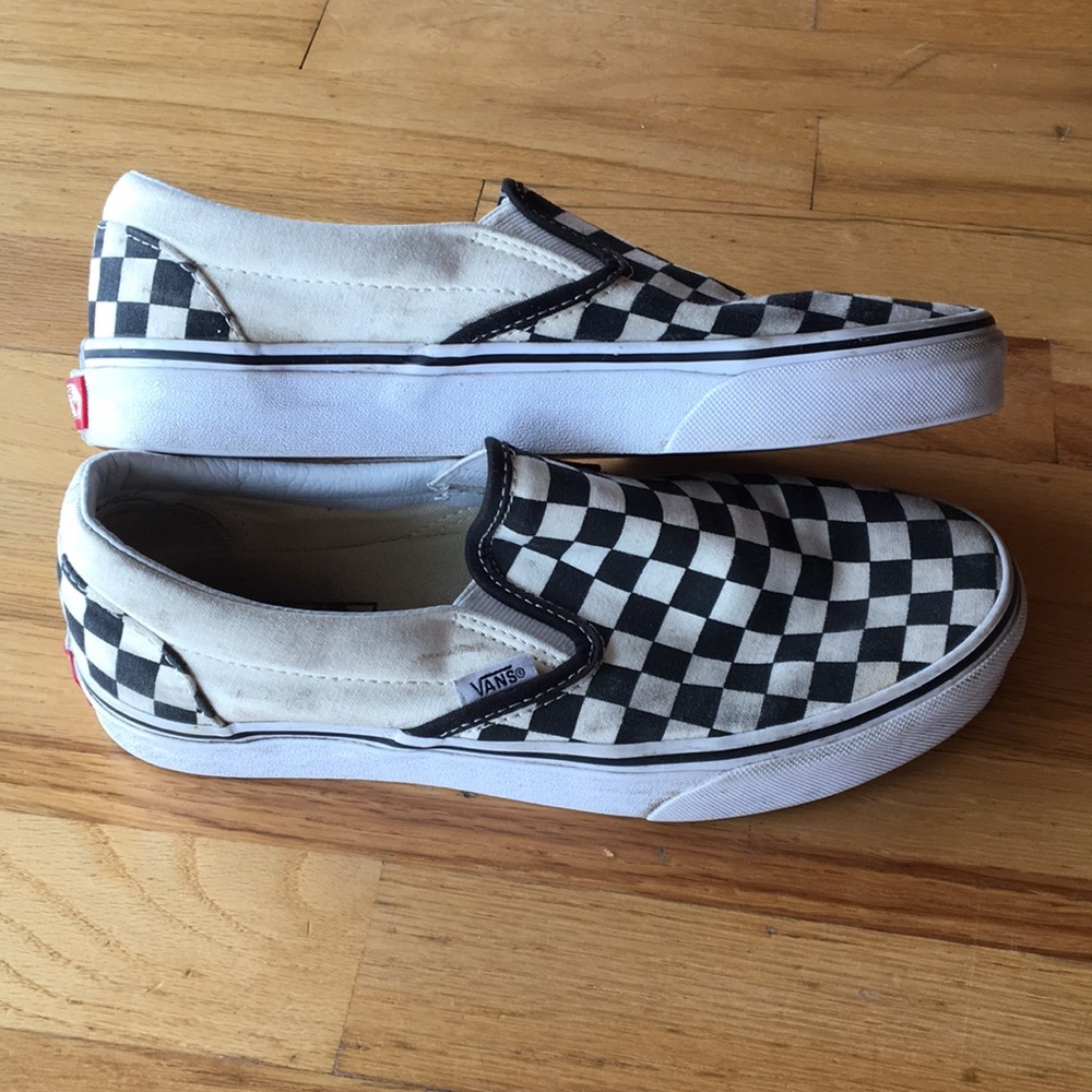 Black and White Checkered Vans